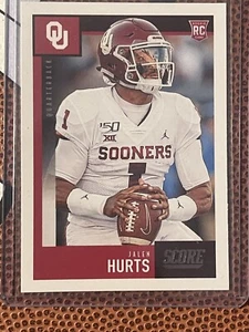 Jalen Hurts Panini Score Oklahoma Sooners#358 NFL  Eagles Rookie Card - Picture 1 of 8
