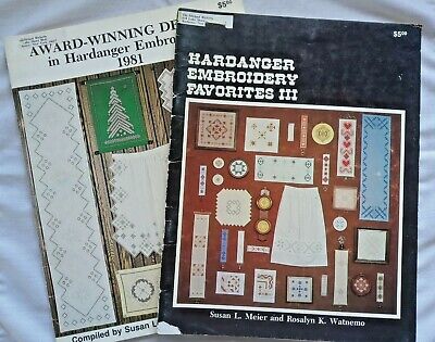 Hardanger Bordado Favoritos III Y Galardonado Diseños 1981 Meier Watnemo • 12.54€