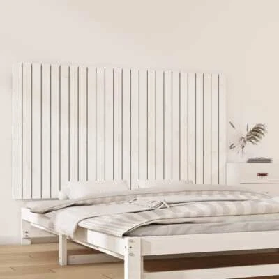 Cabecero de Pared NNEVL Blanco 159,5x3x90 cm Madera Maciza Pino Foto 1 de 4