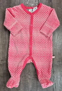 Baby Girl Clothes New Petit Lem Newborn Pink Velour Mouse Footed Outfit - Picture 1 of 3