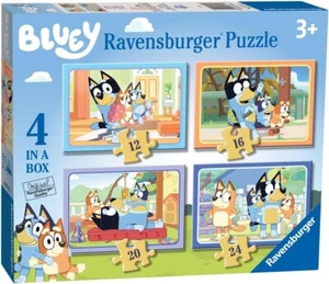 Ravensburger Bluey - 4 in Box (12, 16, 20, 24 Pieces) Jigsaw Puzzles for Kids 3+ - Picture 1 of 8