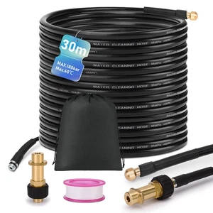 Manguera de limpieza de tuberías para limpiador de desagües Kärcher Krenzle K2-K7 1/4" - M22 DE - Imagen 1 de 11