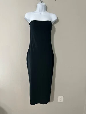 HATCH THE BODY MATERNITY BAMBOO STRAPLESS MIDI DRESS BLACK EUC SIZE M - Image 1 of 4