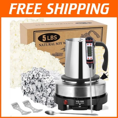 Soy Candle Making Kit with Melter - DIY Supplies - Image 1 of 4