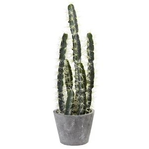 Nearly Natural 4845 Decorative Cactus Garden With Cement Planter - Picture 1 of 4
