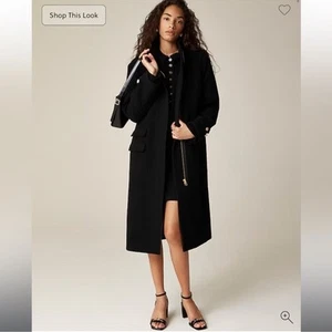 J.Crew Toscana coat in Italian stadium-cloth wool blend 6 - Picture 1 of 6