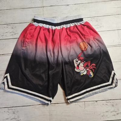 Pantalones Cortos de Baloncesto GT Taz Looney Tunes Rojo y Negro Juvenil XL Foto 1 de 4