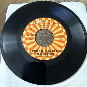 Frankie Lymon and The Teenagers - I Want You To Be My Girl / Out in the Cold 45 - Picture 1 of 2