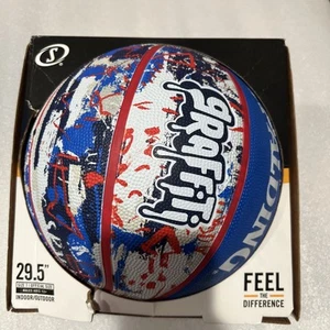 SPALDING Basketball Ball Graffiti Gummi Größe 7”/ 29,5” mehrfarbig neu im Karton - Bild 1 von 6