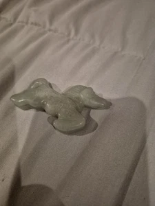 Handgeschnitzte Jade Pferd Stein Figur Briefbeschwerer - Bild 1 von 6