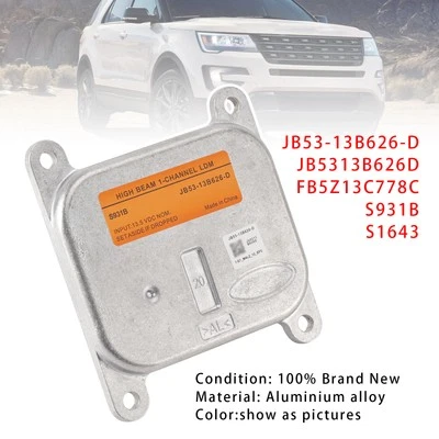 High Beam LED Headlight Driver Module JB53-13B626-D Für Ford Explorer 2016-2019, - Bild 1 von 4