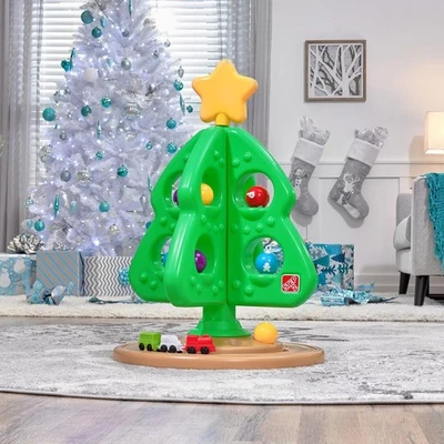 Step2 My First Christmas Tree, Kids Interactive Holiday Toy, 12 Colorful Plastic - Image 1 of 4