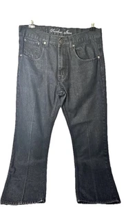 Knockout Men's Tag Size 34x34 Blue Dark Straight Leg Jeans Actual Sz 34x31.5 - Picture 1 of 18