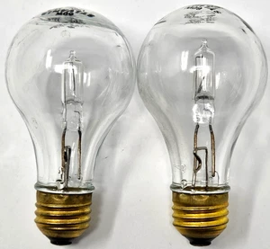 2 Sylvania Glass Traffic Signal Light Bulbs 60W 120VJ398 & J2c8 Clear Heavy Duty - Picture 1 of 3