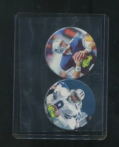 1993 CLASSIC TONX POGS TROY AIKEMAN 2 BASE E ORO QB CLUB SSP - Foto 1 di 2