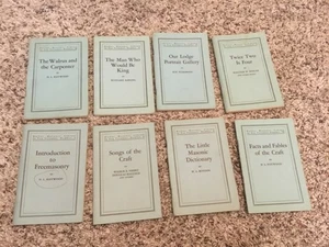Dollar Masonic Library Vintage Lot of 8 of the 10 Volumes Books 1927 Orig. Box - Picture 1 of 4
