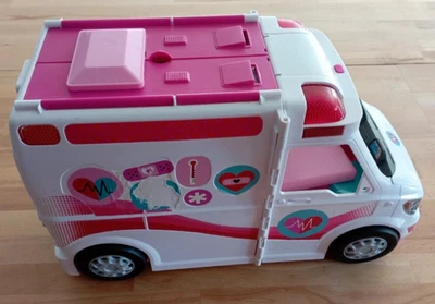 Camion Ambulance barbie avec accessoires - bruit de la sirène et gyrophare - Imagen 1 de 3