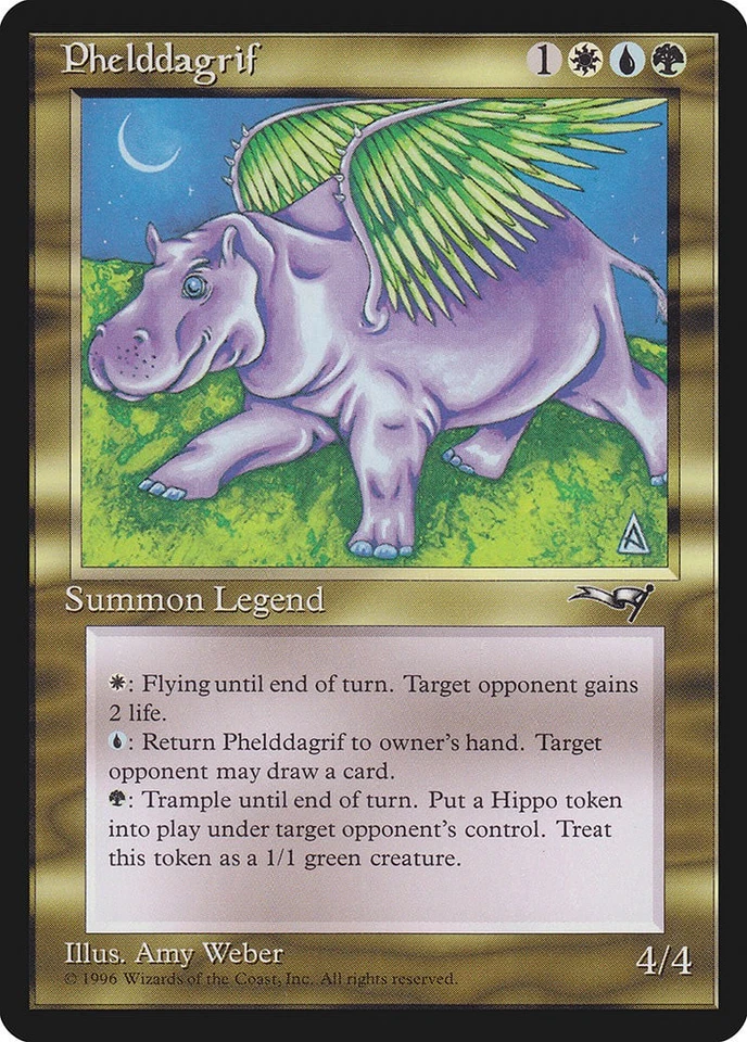 Phelddagrif Alliances NM White Blue Green Rare MAGIC GATHERING CARD ABUGames - Image 1 of 1