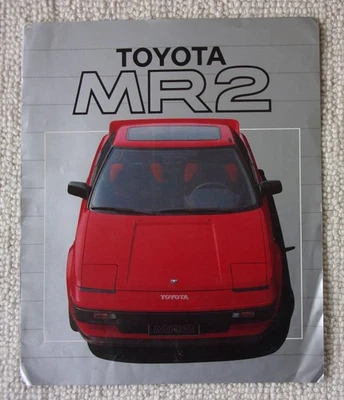 TOYOTA MR2 MK1 orig 1984 1985 UK Mkt Large Format Sales Brochure - Image 1 of 4
