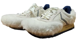 UNDERCOVER Jun Takahashi White Shearling Sheep Sneakers #UCV1F03 X-Small NWD - Picture 1 of 7