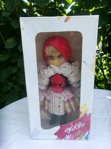 Vintage 80s' Poupée folklorique Tchécoslovaquie 30 cm dans la boite - Picture 1 of 8