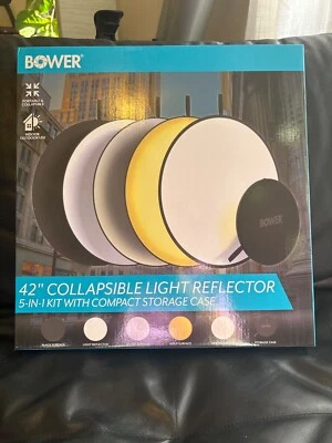 ¡Nuevo en caja!  Bower 5 en 1! Kit reflector de luz plegable de 42 pulgadas Foto 1 de 4