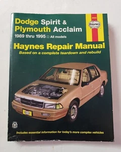 Haynes Repair Manual for 1989-1995 Dodge Spirit & Plymouth Acclaim - Picture 1 of 4