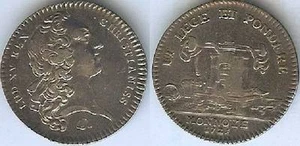 Jeton royal - Louis XV 1723 chambre des monnaies argent / silver 8 gr d=30mm - Picture 1 of 1