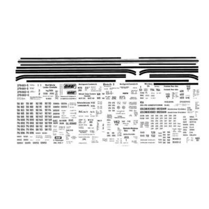Kit etichette a scartamento ridotto 1:87 per div. Ferrovie - Weinert 91068 - Foto 1 di 1