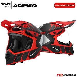 INTEGRALHELM ACERBIS X-TRACK ROT SCHWARZ ERWACHSENE MOTO CROSS ENDURO GR. L - Bild 1 von 4