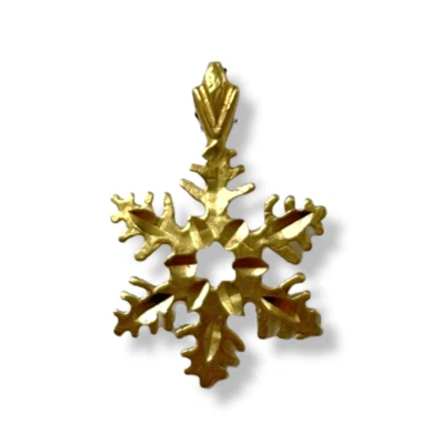 Colgante copo de nieve oro 14K Foto 1 de 4