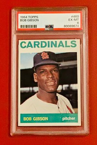 1964 Topps #460 Bob Gibson St. Louis Cardinals HOF PSA 6 EX-MT