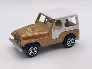 Jeep CJ-7 Majorette Nº268 '80 en marrón metálico con Eagle 3 pulgadas 1/64 PERFECTO ESTADO - Imagen 1 de 2