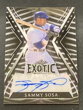 2023 Leaf Exotic Baseball Sammy Sosa Zebra Kaleidoscope auto #'d 2/7