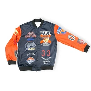 VINTAGE BASKETBALL Slogan Bomber Varsity Jacket Size XL - Picture 1 of 3