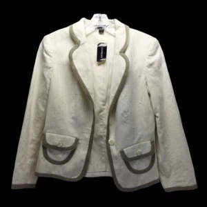 $148 Express Design Brand ๐ Herringbone Texture Cotton Blazer Size 2~4 S XS NWT - Picture 1 of 8