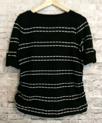 APT. Suéter ligero a rayas negro/blanco 9 PM Foto 1 de 4