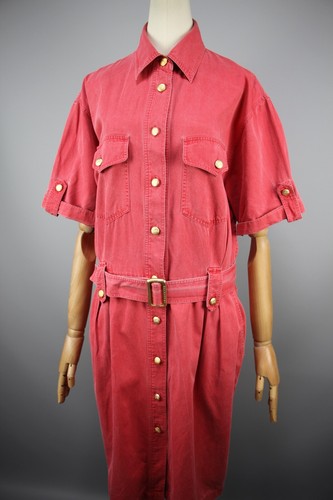 BURBERRY Abito in cotone usatorrys BURBER Vint ann '90ica manic cortalo corall t