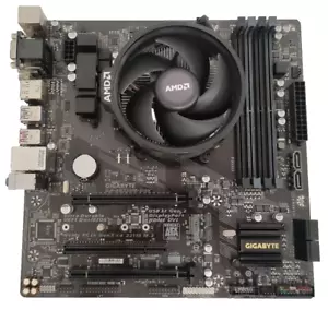 Kit aggiornamento GIGABYTE GA-AB350M-D3H scheda madre + AMD Ryzen 3 2200G - Foto 1 di 8