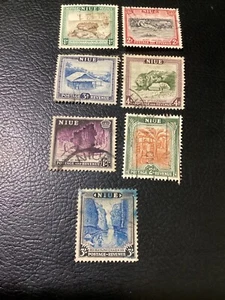 Niue 1950 part set (7 stamps) Used - Picture 1 of 2