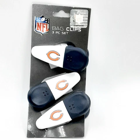 NFL Bag Clips 3pc set Chicago Bears Cover