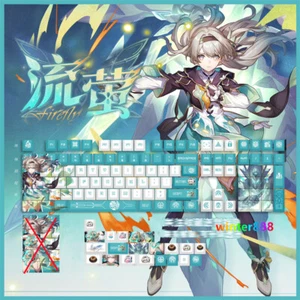 Honkai:Star Rail Firefly Mechanical Keyboard Cherry MX PBT w/Keycap Xmas Gifts - Picture 1 of 7