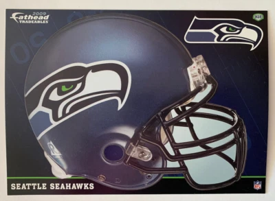 SEATTLE SEAHAWKS TEAM HELMET 2009 FATHEAD TRADEABLES DIECUT STICKER DECAL NFL - Image 1 of 4