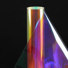 Rainbow Window Film Dichroic Window Glass Tint Iridescent Glass Adhesive Film
