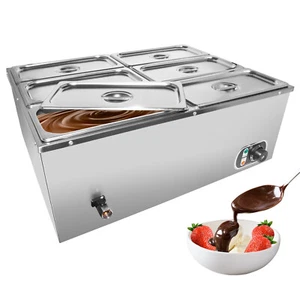 ALDKitchen Bain Marie Steam Warmer | Electric Buffet Food Warmer | 6Tanks | 110V - Picture 1 of 12