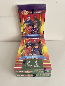 2022-23 Topps Finest Flashbacks UEFA Club Competitions Hobby Box Sealed