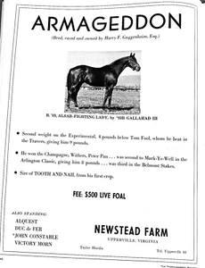 RARE!  1960 THOROUGHBRED RECORD Horse Racing Magazine - BATTLEFIELD - ARMAGEDDON - Imagen 1 de 12