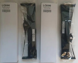 2 x Farbband für Epson* LQ590 LQ-590II  FX-890 FX890  - Bild 1 von 3