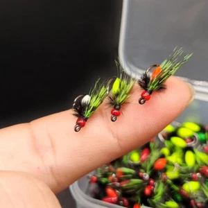 10 un. señuelos de pesca con mosca lubina poppers moscas trucha panfish lubina cuentas - Imagen 1 de 10