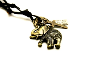 Men's Metal Rings Crown Dog TAG Leather Cross Mens Necklaces (US Seller) - Picture 1 of 1